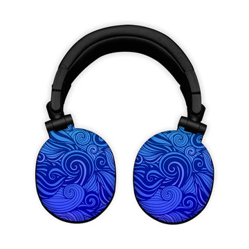 Blue Swirl Headphone Skin