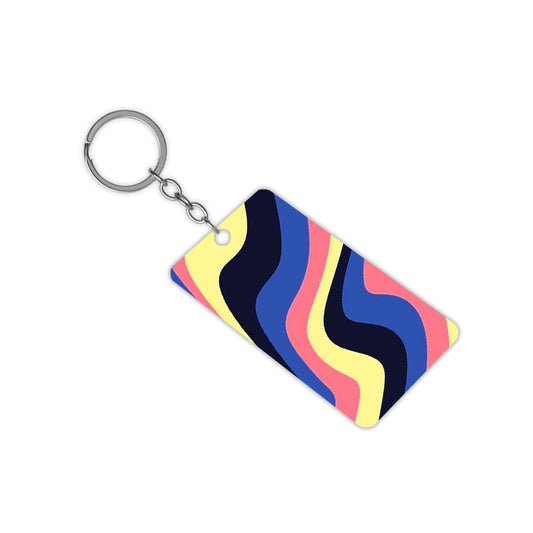 Wavy Swirl Keychain