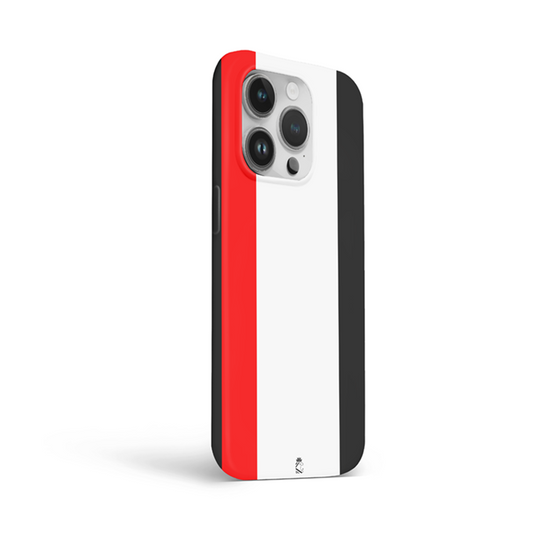 Red White Design Flexible Soft Silicone Case