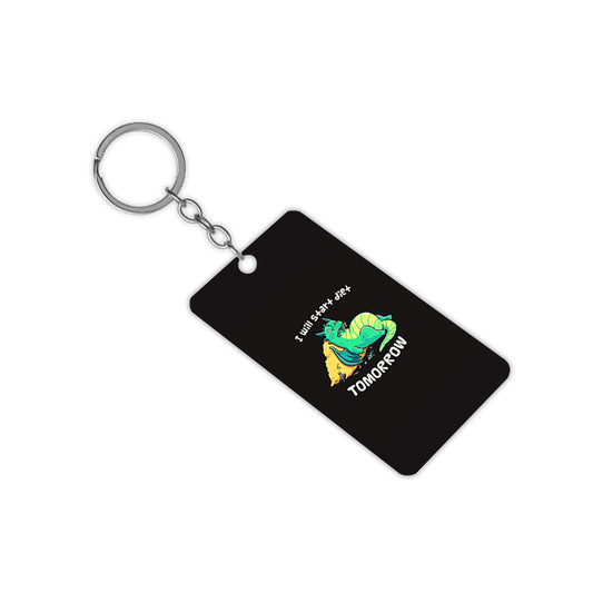 I Will Start Diet Tomorrow Keychain