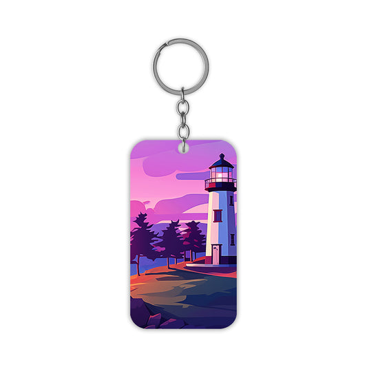 Aesthetic Beach View Keychain