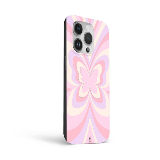 Pink Butterfly Flexible Soft Silicone Case