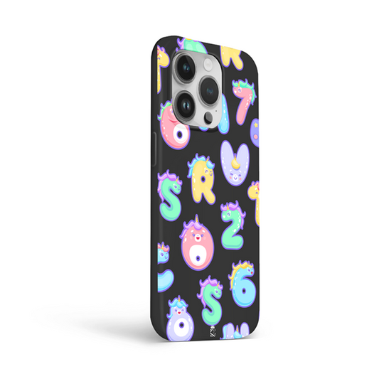 Unicorn Alpha Numerics Flexible Soft Silicone Case