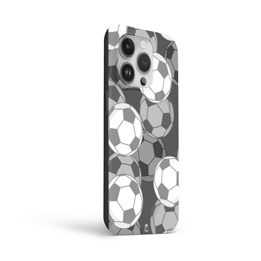 Grey Footballs Flexible Soft Silicone Case