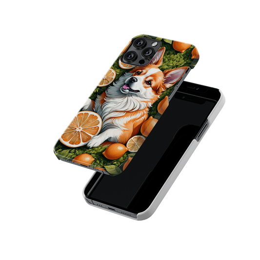 Orange Love Dog Slim Hard Case