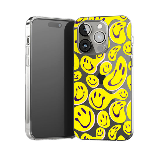 Smiley Waves Clear Silicone Case