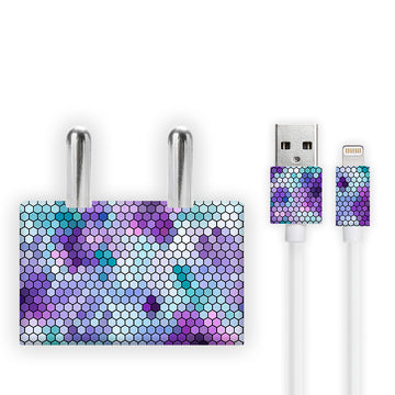 Purple Honey Comb Charger Skin