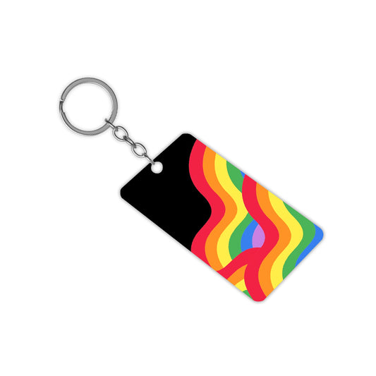 Pride Waves Keychain