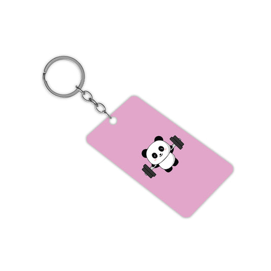 Cute Panda Lift Keychain