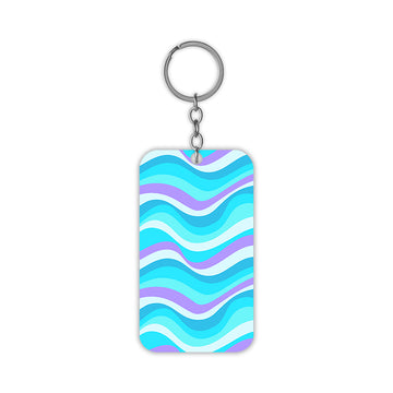 Blue Waves Keychain