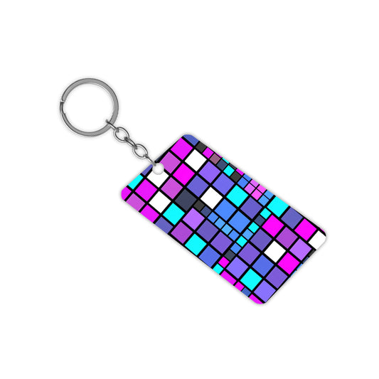 Neon Tile Keychain