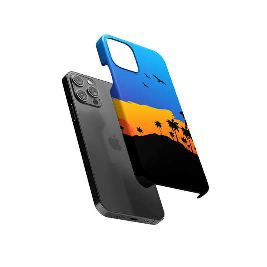 Silhovette Of Landscape Slim Hard Case