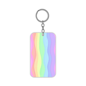 Rainbow Flares Keychain