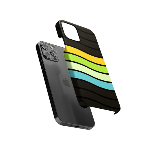 Crazy Wave Pattern Slim Hard Case