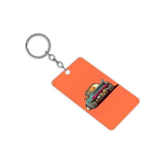 Drag Racing Car Keychain