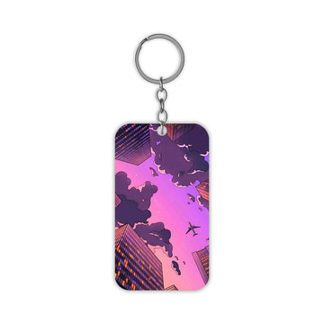 Cityscape Keychain
