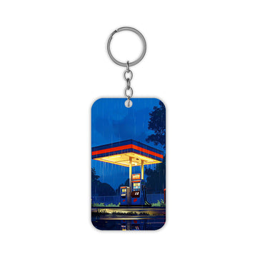 Fuel Station Keychain