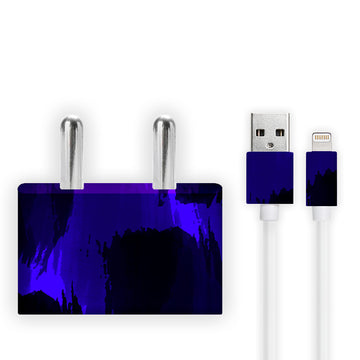 Dark Blue Art Charger Skin