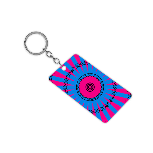 Pink and Blue Chakra Keychain