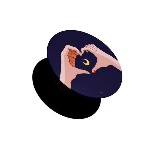 Moon Love Heart Pop Socket