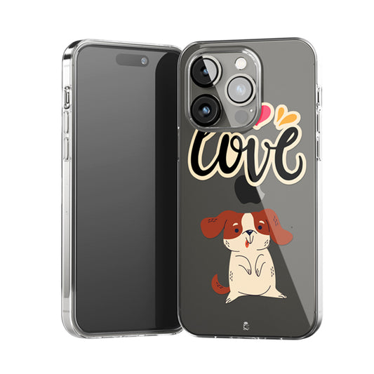 Lovely love Clear Silicone Case