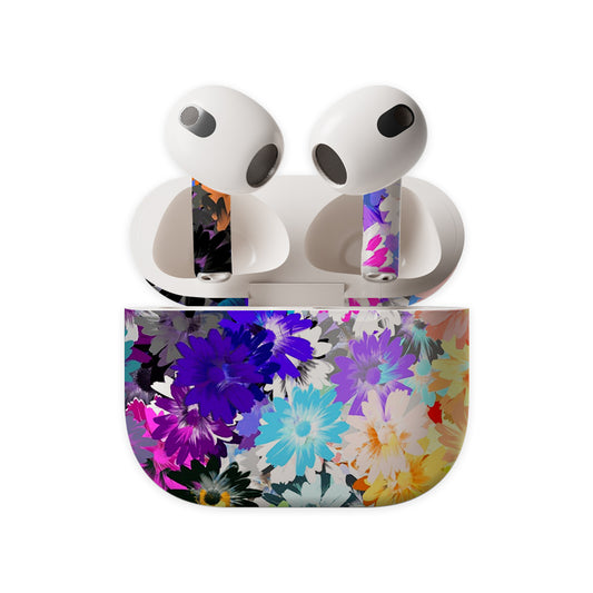 Flower Pattern Earbuds Skin