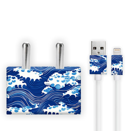 Blue Waves Charger Skin