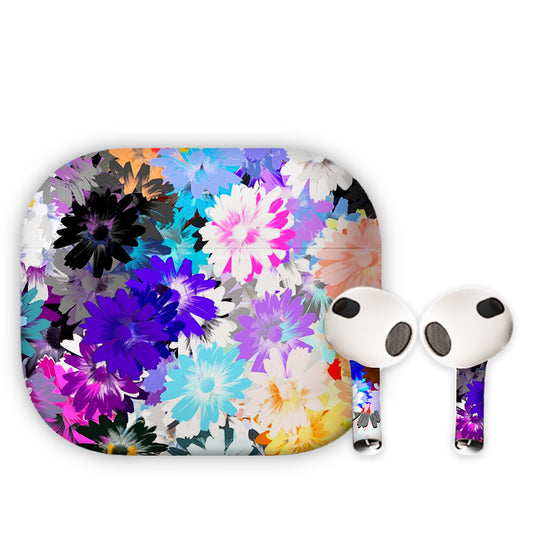 Flower Pattern Earbuds Skin