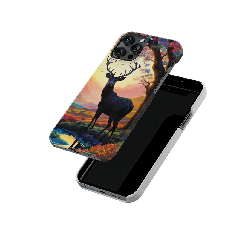 Deer In Forest Slim Hard Case