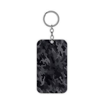 Grey Camo Keychain