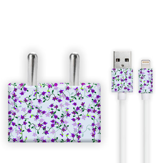 Purple Floral Climbers Charger Skin