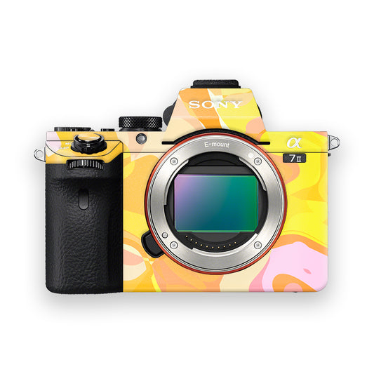 Attractive Yellow Liquid Camera Skin