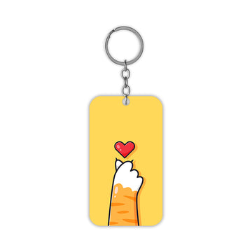 Cat Love Keychain