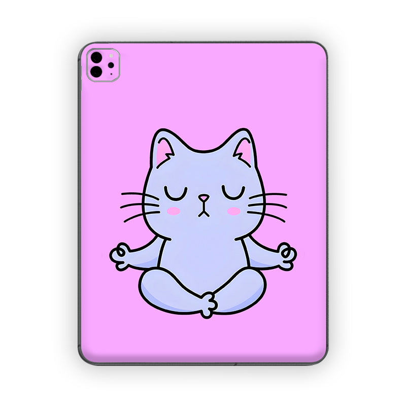 Meditating Cat Ipad Skin