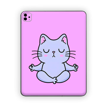 Meditating Cat Ipad Skin