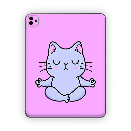 Meditating Cat Ipad Skin