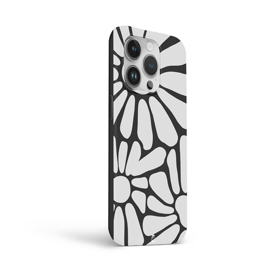 Grey Flower Flexible Soft Silicone Case