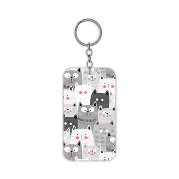 Crazy Cats Keychain