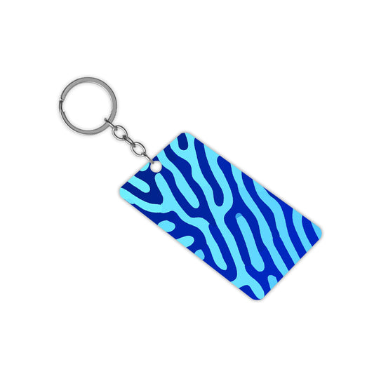 Blue Design Keychain