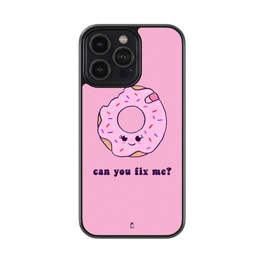 Can You Fix me Doughnut Glossy Metal Case