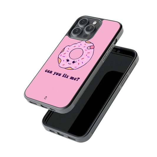 Can You Fix me Doughnut Glossy Metal Case