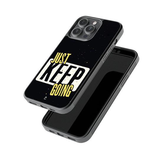 Just Keep Going Glossy Metal Case