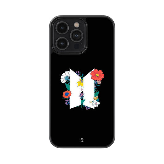 BTS Floral Glossy Metal Case