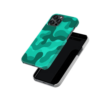 Teal Blue Camo Slim Hard Case