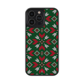 Christmas Papptern Glossy Metal Case