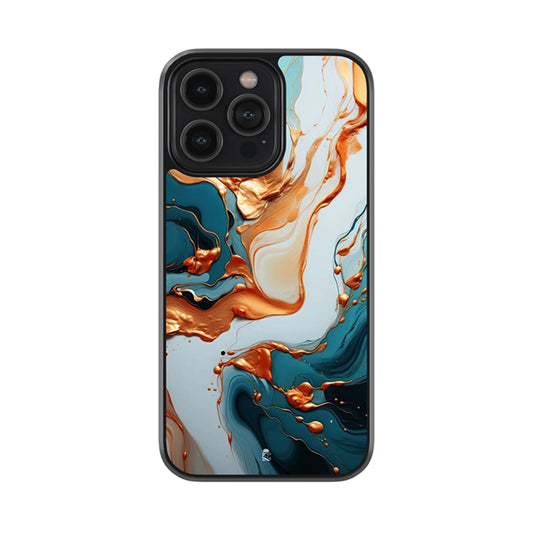Marengo Royal Blue Marble Glossy Metal Case