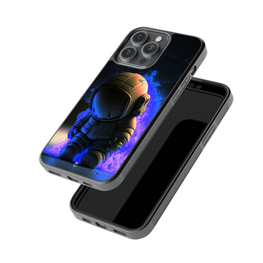 Impactful Astronaut Glossy Metal Case