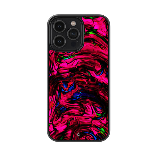 Magenta Liquid Fluid Design Glossy Metal Case