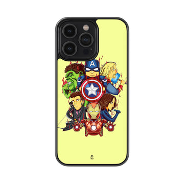 Superhero Pop art Glossy Metal Case