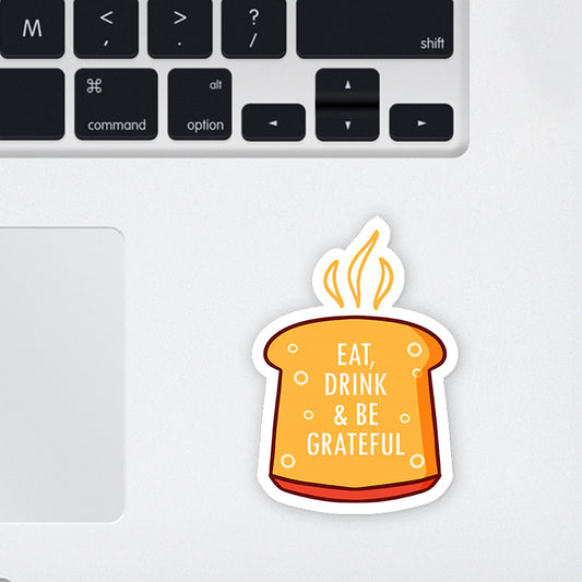 Be Careful Laptop Sticker